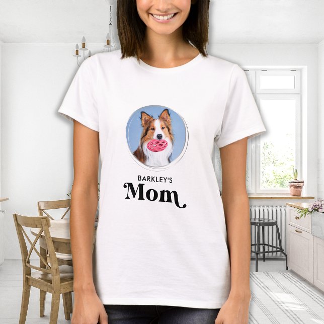 Camiseta Foto moderna de perro Personalizado de mamá, Masco (Subido por el creador)