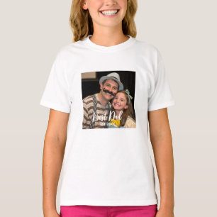 Camiseta foto moderna del mejor personalizado de papá