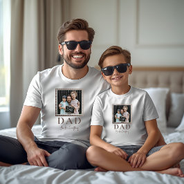 Camiseta Foto moderna personalizada de papá
