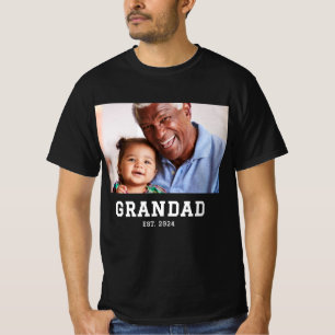 Camiseta Foto Negrita Establecida Abuelo