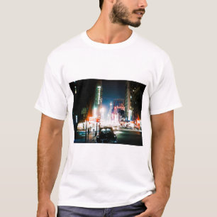 CAMISETA FOTO NOCTURNA DE LA CIUDAD DE NUEVA YORK TIMES SQU