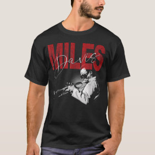 Camiseta Foto oficial de Miles Davis con estilo de jazz des