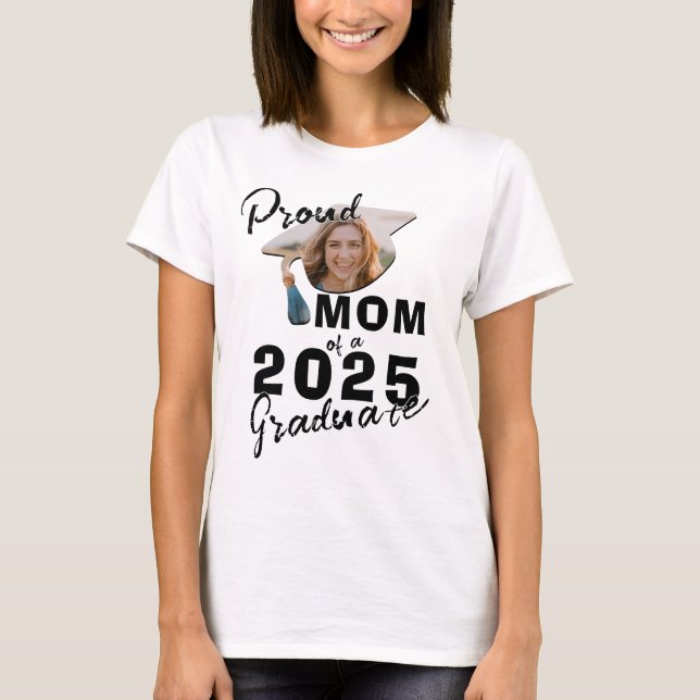 Camiseta Foto: Orgullosa mamá del graduado 2025 (Anverso)
