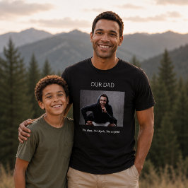 Camiseta Foto Papá hombre mito leyenda niños