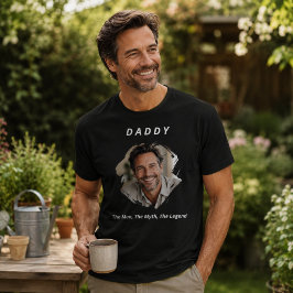Camiseta Foto Papá hombre mito leyenda niños
