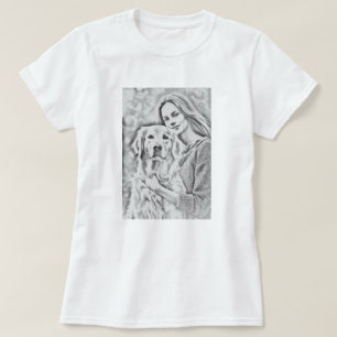 Camiseta Foto personalizada Agrega tu propia mamá perruna c