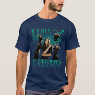 Camiseta Foto Personalizada Amo a Mi Novia Bootleg Vintage
