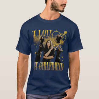 Camiseta Foto Personalizada Amo a Mi Novia Bootleg Vintage