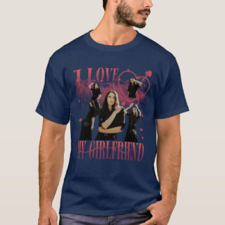 Camiseta Foto Personalizada Amo a Mi Novia Bootleg Vintage