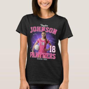 Camiseta Foto personalizada Bootleg Senior Deportes Morado 