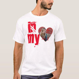 Camiseta Foto personalizada con forma de Corazón de San Val