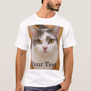 Camiseta Foto personalizada con texto personalizado 