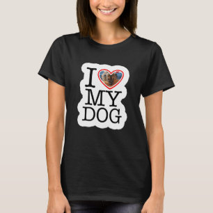 Camiseta Foto Personalizada de Amo a Mi Perro