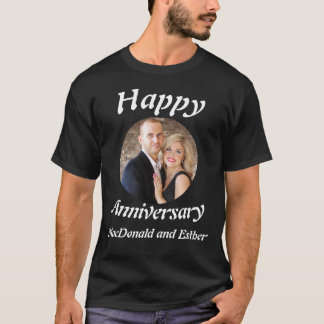 Camiseta Foto personalizada de Aniversario Feliz