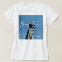 Foto personalizada de Border Collie con tipografía