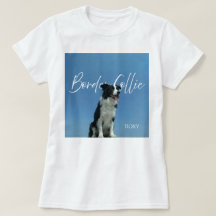 Foto personalizada de Border Collie con tipografía