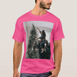 Camiseta Foto personalizada de dos Navidades de familia