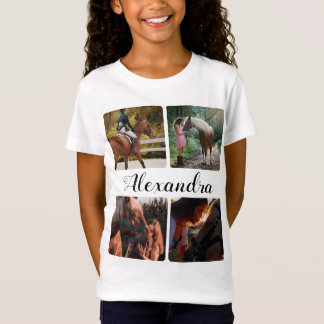 Camiseta Foto personalizada de equitación ecuestre
