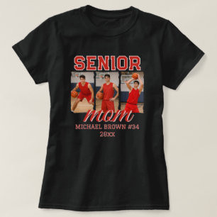 Camiseta Foto personalizada de graduación de mamá sénior y