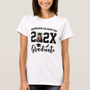 Camiseta Foto personalizada de graduado de clase superior