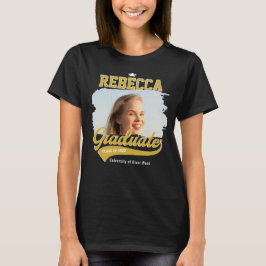 Camiseta Foto Personalizada de Graduado Universitario de Gr