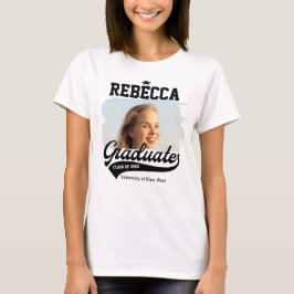 Camiseta Foto Personalizada de Graduado Universitario de Gr