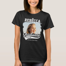 Camiseta Foto Personalizada de Graduado Universitario de Gr