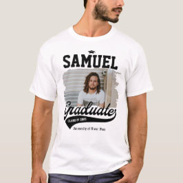 Camiseta Foto Personalizada de Graduado Universitario de Gr