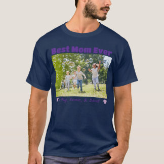 Camiseta Foto personalizada de la mejor mamá del mundo