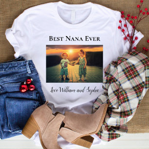 Camiseta Foto personalizada de la mejor Nana que existe