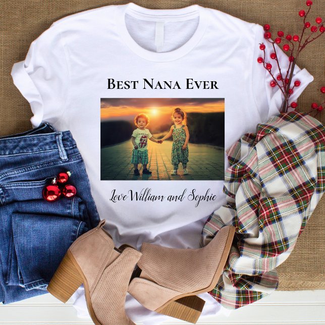 Camiseta Foto personalizada de la mejor Nana que existe (Subido por el creador)