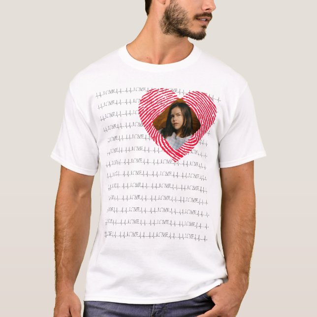 Camiseta Foto personalizada de LOVE (Anverso)