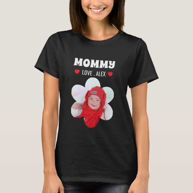 Camiseta Foto personalizada de Mamá  (Anverso)