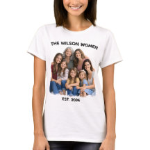 Foto personalizada de mujeres de la familia, nombr