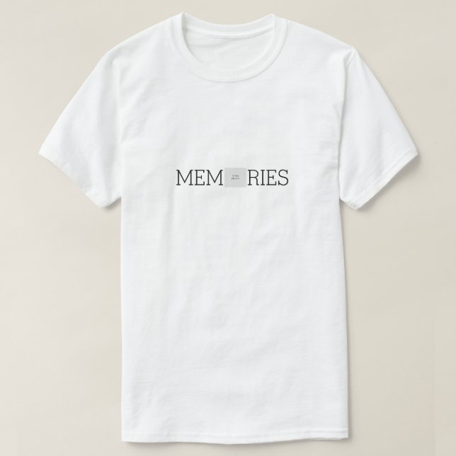 Camiseta Foto personalizada de recuerdos (Diseño del anverso)