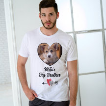 Foto personalizada de T-Shirt en perro hermano may