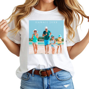 Camiseta Foto personalizada de vacaciones familiares