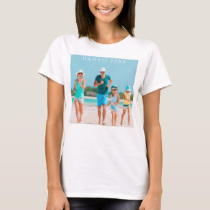 Camiseta Foto personalizada de vacaciones familiares