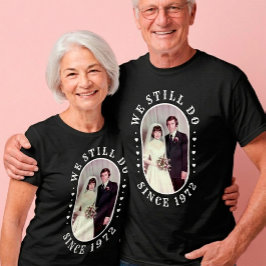 Camiseta Foto personalizada del 50 aniversario de bodas