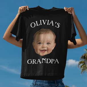 Camiseta Foto Personalizada del Abuelo con Nombre Personali