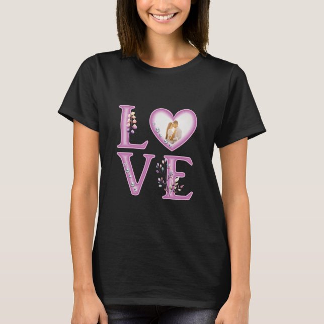 Camiseta Foto personalizada del Día de San Valentín (Anverso)