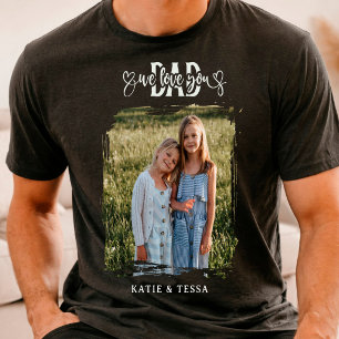 Camiseta Foto personalizada del Día del Padre, familia y pa