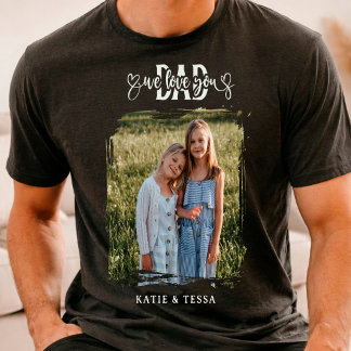 Camiseta Foto personalizada del Día del Padre, familia y pa