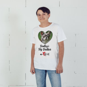 Camiseta Foto personalizada del perro hermano mayor y camis