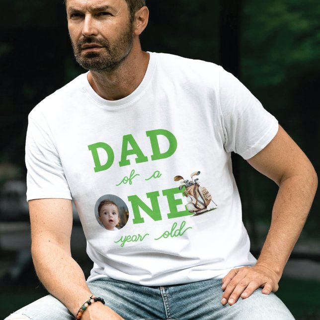 Camiseta Foto personalizada del primer cumpleaños de Dad Go (Subido por el creador)