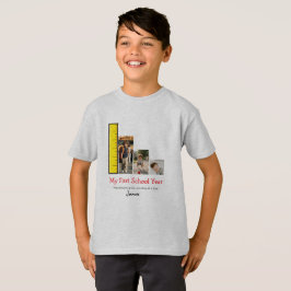 Camiseta Foto Personalizada del Primer Día de Escuela: Un R