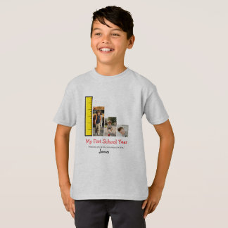 Camiseta Foto Personalizada del Primer Día de Escuela: Un R