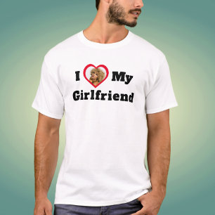 Camiseta Foto Personalizada I Love My Girlfriend