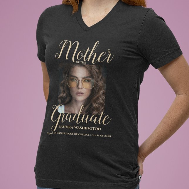 Camiseta Foto Personalizada Madre del Graduado (Subido por el creador)