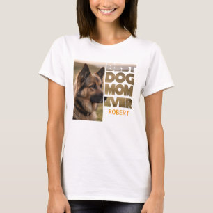 Camiseta Foto personalizada Mejor madre de perro de todos l